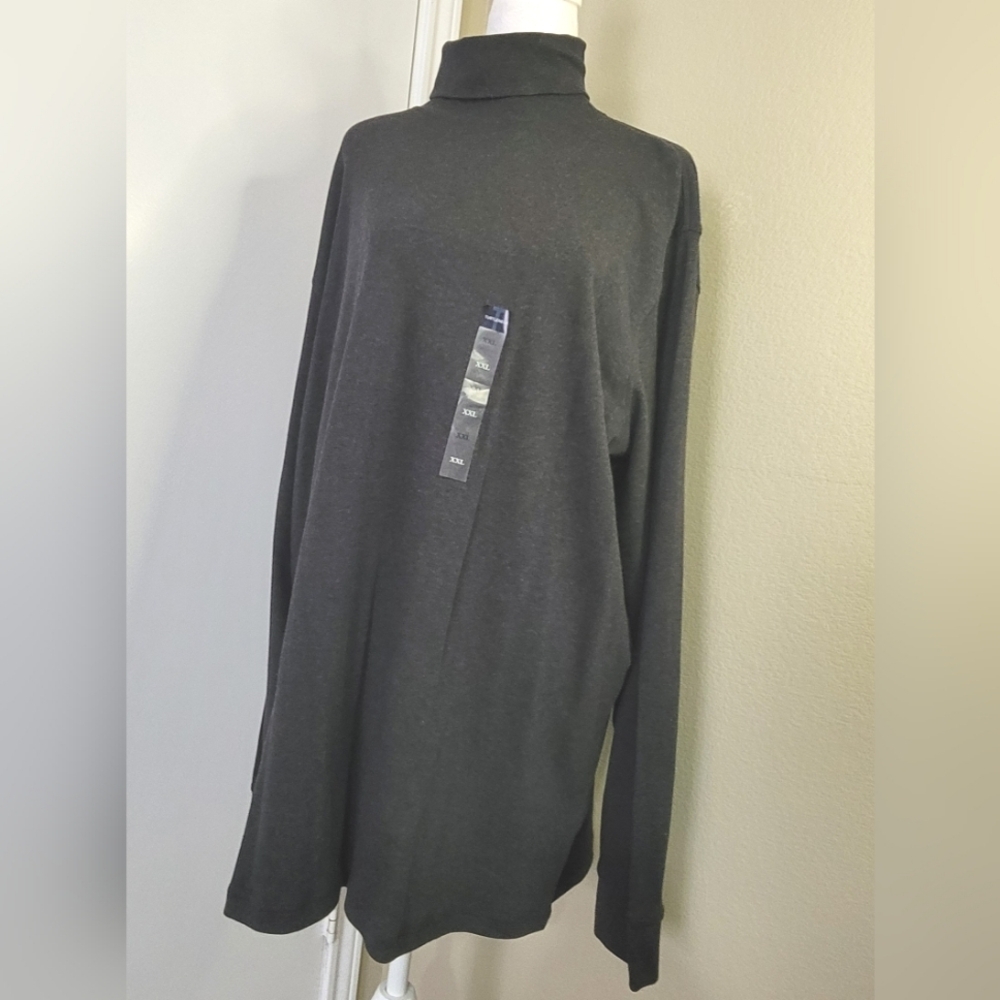 Croft & Barrow Pullover Turtleneck Size XXL, Grey With Long Sleeves.